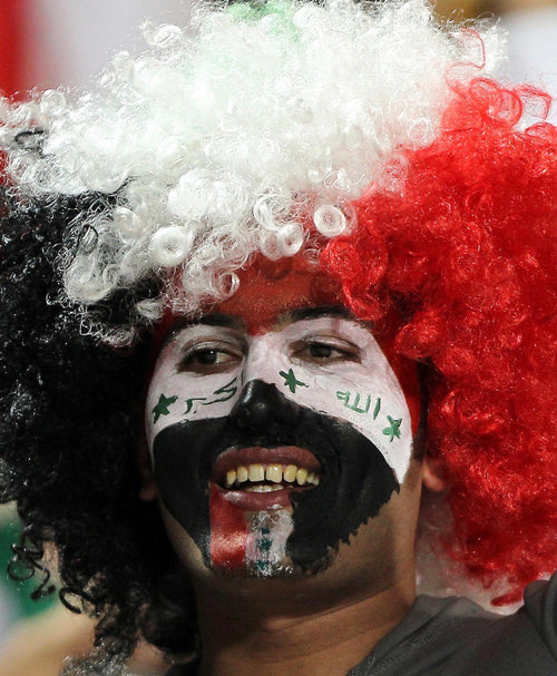 🔥 Iraqi Fan Look 🇮🇶⚽ | ستايل المشجع العراقي قبعة المشجعين